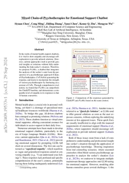 Mixed Chain-of-Psychotherapies for Emotional Support Chatbot