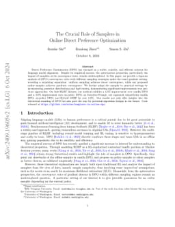 The Crucial Role of Samplers in Online Direct Preference Optimization