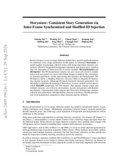 Storynizor: Consistent Story Generation via Inter-Frame Synchronized and
  Shuffled ID Injection