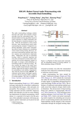 IDEAW: Robust Neural Audio Watermarking with Invertible Dual-Embedding