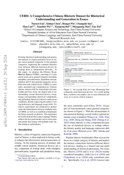 CERD: A Comprehensive Chinese Rhetoric Dataset for Rhetorical
  Understanding and Generation in Essays