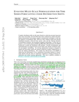 Evolving Multi-Scale Normalization for Time Series Forecasting under
  Distribution Shifts