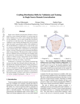 Crafting Distribution Shifts for Validation and Training in Single
  Source Domain Generalization