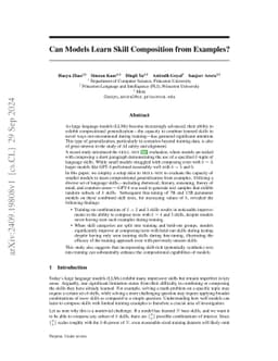 Can Models Learn Skill Composition from Examples?