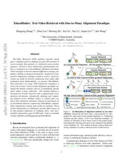TokenBinder: Text-Video Retrieval with One-to-Many Alignment Paradigm