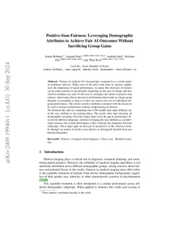 Positive-Sum Fairness: Leveraging Demographic Attributes to Achieve Fair
  AI Outcomes Without Sacrificing Group Gains