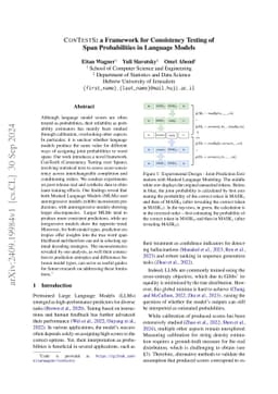 CONTESTS: a Framework for Consistency Testing of Span Probabilities in
  Language Models