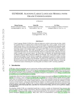 GUNDAM: Aligning Large Language Models with Graph Understanding