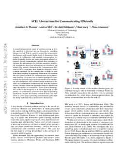 PACE: Abstractions for Communicating Efficiently