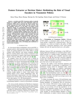 Feature Extractor or Decision Maker: Rethinking the Role of Visual Encoders in Visuomotor Policies