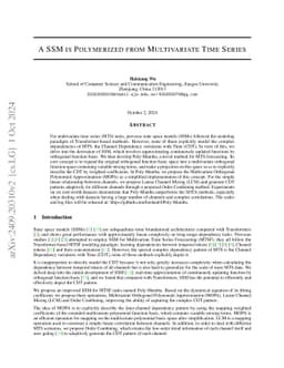 A SSM is Polymerized from Multivariate Time Series