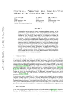 Conformal Prediction for Dose-Response Models with Continuous Treatments