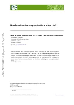 Novel machine learning applications at the LHC