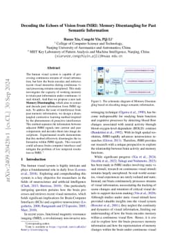 Decoding the Echoes of Vision from fMRI: Memory Disentangling for Past
  Semantic Information