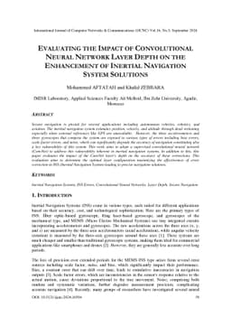 Evaluating the Impact of Convolutional Neural Network Layer Depth on the
  Enhancement of Inertial Navigation System Solutions