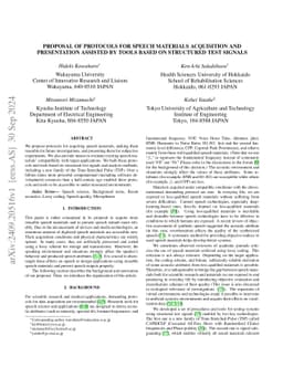 Proposal of protocols for speech materials acquisition and presentation
  assisted by tools based on structured test signals