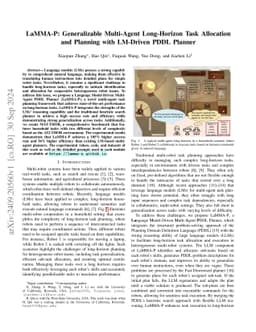 LaMMA-P: Generalizable Multi-Agent Long-Horizon Task Allocation and Planning with LM-Driven PDDL Planner