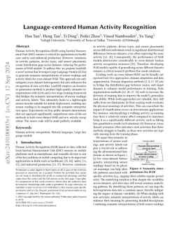Language-centered Human Activity Recognition