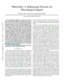 PHemoNet: A Multimodal Network for Physiological Signals