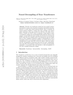 Neural Decompiling of Tracr Transformers