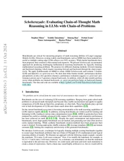 Scheherazade: Evaluating Chain-of-Thought Math Reasoning in LLMs with Chain-of-Problems