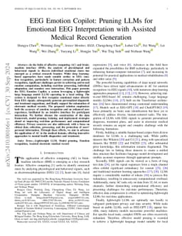 EEG Emotion Copilot: Optimizing Lightweight LLMs for Emotional EEG Interpretation with Assisted Medical Record Generation