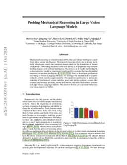 Probing Mechanical Reasoning in Large Vision Language Models