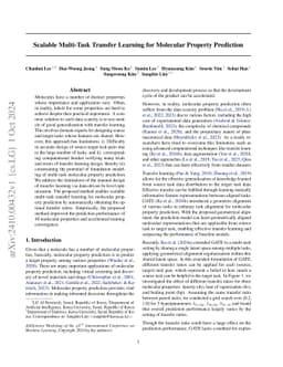 Scalable Multi-Task Transfer Learning for Molecular Property Prediction