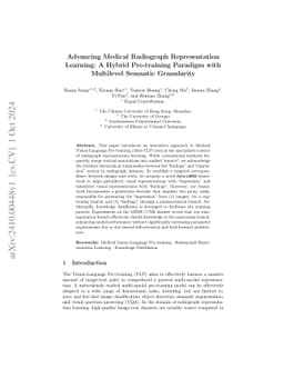 Advancing Medical Radiograph Representation Learning: A Hybrid Pre-training Paradigm with Multilevel Semantic Granularity