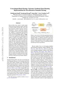 Cross-lingual Back-Parsing: Utterance Synthesis from Meaning
  Representation for Zero-Resource Semantic Parsing