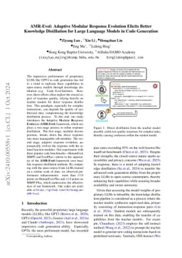 AMR-Evol: Adaptive Modular Response Evolution Elicits Better Knowledge
  Distillation for Large Language Models in Code Generation
