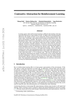 Contrastive Abstraction for Reinforcement Learning