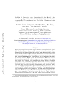 RAD: A Dataset and Benchmark for Real-Life Anomaly Detection with
  Robotic Observations