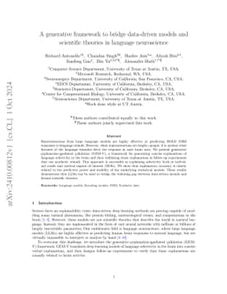 Generative causal testing to bridge data-driven models and scientific theories in language neuroscience