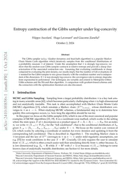 Entropy contraction of the Gibbs sampler under log-concavity