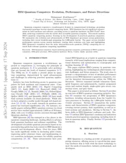 IBM Quantum Computers: Evolution, Performance, and Future Directions