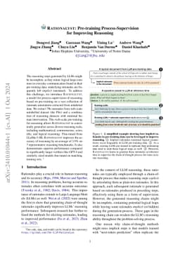 RATIONALYST: Pre-training Process-Supervision for Improving Reasoning
