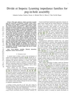 Divide et Impera: Decoding Impedance Strategies for Robotic Peg-in-Hole Assembly