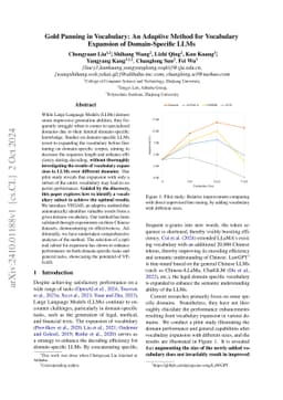 Gold Panning in Vocabulary: An Adaptive Method for Vocabulary Expansion
  of Domain-Specific LLMs