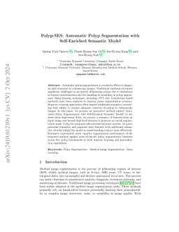 Polyp-SES: Automatic Polyp Segmentation with Self-Enriched Semantic
  Model