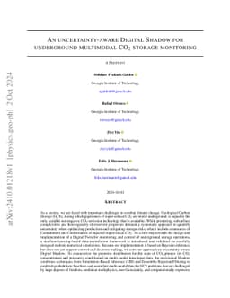 An uncertainty-aware Digital Shadow for underground multimodal CO2
  storage monitoring