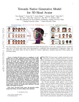 Towards Native Generative Model for 3D Head Avatar