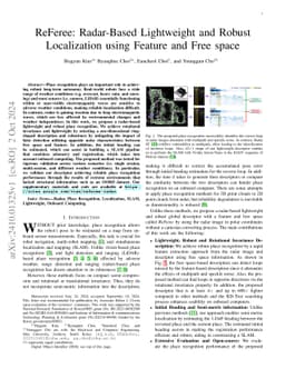 ReFeree: Radar-Based Lightweight and Robust Localization using Feature and Free space