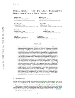 Codev-Bench: How Do LLMs Understand Developer-Centric Code Completion?