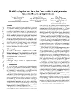 FLAME: Adaptive and Reactive Concept Drift Mitigation for Federated
  Learning Deployments