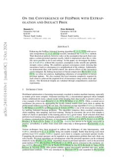 On the Convergence of FedProx with Extrapolation and Inexact Prox