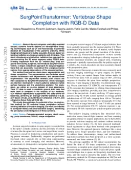 SurgPointTransformer: Vertebrae Shape Completion with RGB-D Data