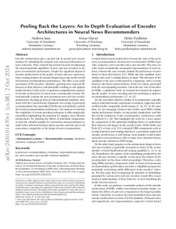 Peeling Back the Layers: An In-Depth Evaluation of Encoder Architectures
  in Neural News Recommenders
