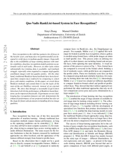Quo Vadis RankList-based System in Face Recognition?