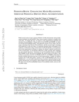 PersonaMath: Boosting Mathematical Reasoning via Persona-Driven Data Augmentation